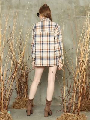 L/Sleeve checkered shirt