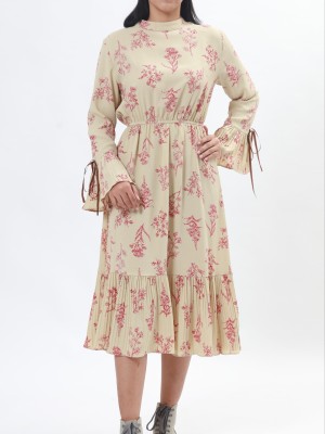 Leaves Print Dress