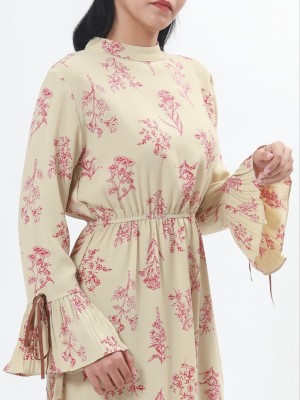 Leaves Print Dress