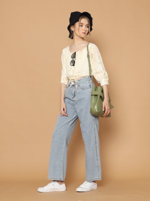 Drawstring Crop Top