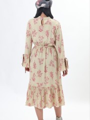 Leaves Print Dress