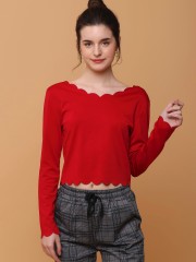 Crop Laser Cut Top